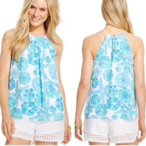 Lilly for Target Sea Urchin Halter Top NWOT